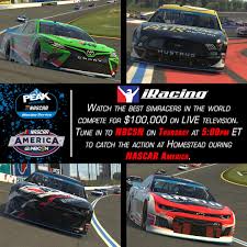 However, if you want to watch every race and you don't have cable, you'll need a streaming service to watch nascar online. Iracing Com On Twitter A Season Long Battle Ends A Homestead Who Will Be Champion You Can Watch The Final Race Of The Enascar Peak Antifreeze Iracing Series Live On Nbcsn Thursday At