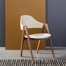 Buy Solid Walnut Nestor Dining Chair Online Cream Top Grain Leather Seat Icon By Design In 2020 Solid Walnut Dining Chair Walnut Dining Chair Dining Chairs