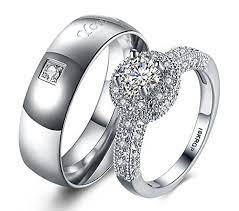 Size F Female Ring Size Us Size 6 Inner Diameter 16mm Width 10mm Crystal Size 5mm 5mm Size M Male Rin Rings For Girls Ring Boy Couple Rings