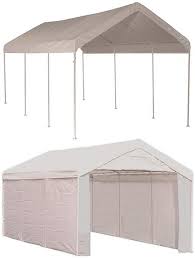Shelterlogic 23529 Max Ap 10 Ft X 20 Ft 2 In 1 Canopy With White Cov White Canopy Canopy Canopy Frame