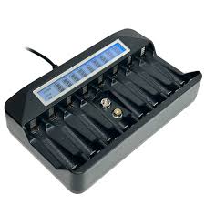 Portable 8-Bay AA/AAA Battery Charger
