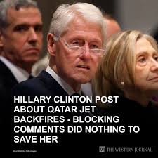 Hillary Clinton Post About Qatar Jet Backfires