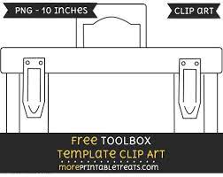 Free Toolbox Template Clipart Clip Art Tool Box Templates