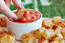 Recipe Crispy Potato Bites With Spicy Ketchup Recipe Spicy Ketchup Potato Bites Crispy Potato Bites
