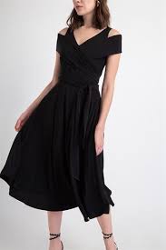 Kusakli Volanli Elbise Siyah Rue The Dress Moda Stilleri Elbise