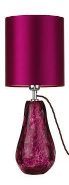 Instyle Decor Com Designer Deep Fuchsia Pink Art Glass Table Lamp 895 Modern Gla Art Glass Table Lamp Modern Glass Table Lamps Contemporary Glass Table Lamps