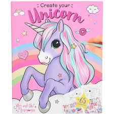 Planse de colorat cu animale unicorni cauti o plansa de colorat sau un desen de colorat cu animale unicorni. Carte De Colorat Create Your Unicorn Ylvi Pt10534 1 Depesche Emag Ro