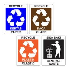 Ini bermaksud beg itu diperbuat daripada bahan kitar semula. Recycle Sticker Paper Aluminium Glass Pelekat Kitar Semula Sticker Tampal Pada Tong Sampah Shopee Malaysia
