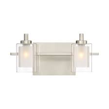 Shop Quoizel Kolt Brushed Nickel Vanity Light Silver Overstock 11935332