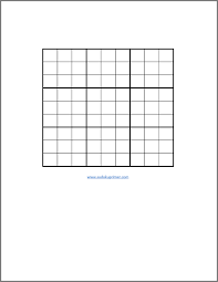 free blank sudoku grids