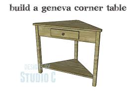 Diy Plans To Build A Geneva Corner Table The Perfect Project For Beginners Here A Plans For Corner Table Designs Woodworking Projects That Sell Corner Table