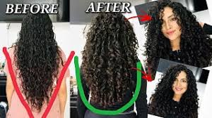 There are three ways to manage curly hair. Diy Single Unicorn Cut Without The V Shape How To Get Layers Volume For Curly Hair Marianellyy Youtube