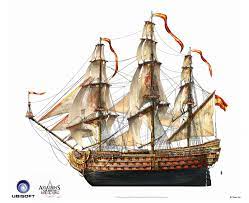 Max Qingallery Assassins Creed Black Flag Sailing Ships Ship Paintings
