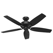 Hunter Newsome 52 In Indoor Outdoor Matte Black Ceiling Fan 53324 Bronze Ceiling Fan Ceiling Fan Black Ceiling Fan
