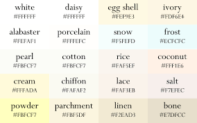 However, this white granite's stunning blend of cool and warm colors, including icy silver, frosty white, rich cocoa and deep onyx, bring to mind the stunning alaskan landscape. Color Names Now In Gradient Order Color Names Hex Color Palette Shades Of Orange Names