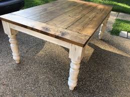Dining Table Finished Look Stain Special Walnut Or Chestnut Seal Satin Farmhouse Dining Stained Table Farmhouse Dining Table