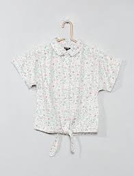 Elle est notre spécialité tant nous aimons la travailler et la réinterpréter. Chemise Nouee Fleurie Blanc Fleuri Fille Kiabi Chemise Nouee Haut Epaule Ouverte Chemise