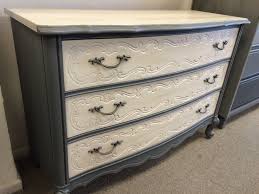 Dresser Updated With Chalk Paint In Pewter And Shadow Waxed With Just A Touch Of Dark In The Clear Wax To Chalk Paint Furniture Painted Furniture Chalk Paint