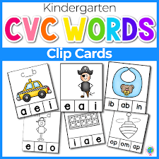 Maybe you would like to learn more about one of these? Cvc Word Family Clip Cards