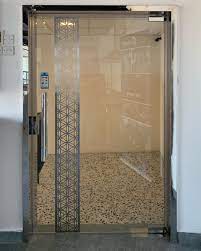stainless steel glass door cladding