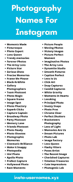 (if you want to get your business verified, read this to understand what it takes.) step 3: Photography Names For Instagram 2021 Photography Usernames Ideas