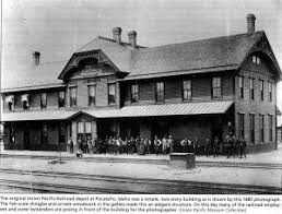 Depot In Pocatello Idaho In 1885 Union Pacific Railroad Union Pacific Train Railroad Photos