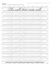 Print out individual letter worksheets or assemble them all into a complete workbook. Tracing Cursive Letters Worksheets Proverbs Your Home Teacher