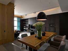 Couleur de peinture pour cuisine tendance 2015 de luxe deco. Salle A Manger Contemporaine Et Deco Aux Accents Fonces