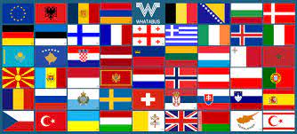 Das aufstellen einer flagge könnte auch die. Alle Flaggen Von Europa Als Aufkleber 53 Stuck 8 5 X 5 5 Cm Whatabus Shop Whatabus