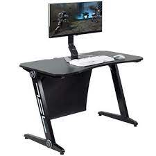 Vivo Gaming Desk Color Frame Woodwood Metalmetal In Black Size 238 L X 473 W X 29 H Wayfair Gaming Computer Desk Gaming Desk Gaming Computer