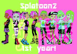 いまいくよ on twitter 1周年おめでと こんなにたくさん遊ばせてもらってるゲームは初めてです たくさんの楽しさをありがとう splatoon2 splatoon splatoon comics nintendo splatoon