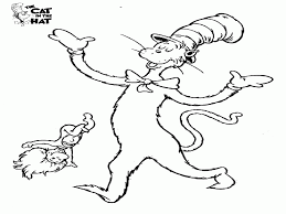 Cat in the hat coloring pages. Free Coloring Pages Fish Cat In The Hat Coloring Home