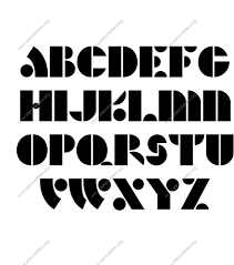 There are 26 letters in the english alphabet, consisting of 21 consonants and five vowels. Art Deco Bold Uppercase Lowercase Letter Stencils A Z 1 4 To 12 Inch Sizes Stencil Letters Org