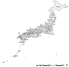 Digital elevation model of wales. A Blank Map Of Japan We Show The Locations Of 47 Prefectures In Japan Download Scientific Diagram