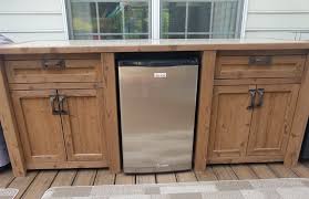 Outdoor Mini Fridge Beverage Bar In Your Choice Of Designs For Any Outdoor Patio Bar In 2020 Outdoor Mini Fridge Outdoor Patio Bar Outdoor Kitchen Cabinets