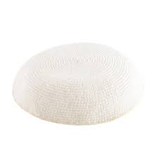 Pattern can be knit with whatever yarns knitter chooses! Knitted Dmc Hand Made Kippah Art Judaica Judaica Wholesale Jewish Gifts