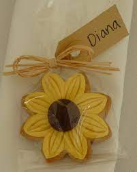 Sunflower Cookie Wedding Favour Sunflower Party Sunflower Cookies Cookie Wedding Favors