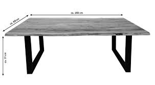 Fein esstisch eiche gekalkt massivholz diogos aus weiß gekälkt von esstisch eiche weiß gekalkt bild. Esstisch Baumkante Massiv Akazie Natur 140 X 80 Real De