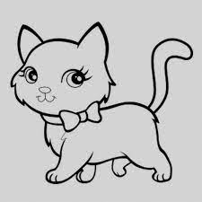 Resultado De Imagen Para Imagenes De Animales Tiernos Para Dibujar Faciles Gatos Para Pintar Gatito Para Colorear Dibujo Gato Facil
