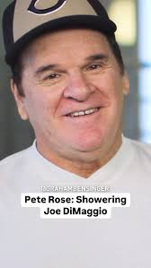 Vietnam, wartime, and teamwork: Pete Rose recalls showering Joe DiMaggio  under unusual circumstances. 😅 #peterose