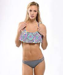 Malibu Grey Side Strap Bikini Bottom Zumiez Bikinis Crochet Bikini Bottoms Bikini Tops