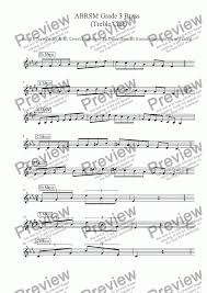 Brass Treble Clef Grade 3 Scales Arpeggios Abrsm Format For Solo Instrument Trumpet In Bb By Ray Thompson Sheet Music Pdf File To Download
