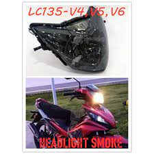 Rekabentuk hadapan 5 lampu tersendiri dan unik ia memberikan penglihatan cemerlang ketika menunggang. High Quality Yamaha Lc135 V4 V5 V6 135lc New Lc135es Front Handle Bar Upper Cover Head