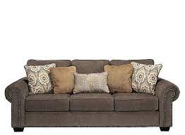 With Plush Gray Chenille Upholstery Surrounding The Stylish Rolled Arms And Comfortable Back And Sea Contemporary Living Room Sofa Mattress Furniture Furniture