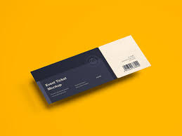 Simple Ticket Mockup Mockup Mockup Free Psd Free Mockup