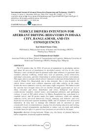 We did not find results for: Pdf Vehicle Drivers Intention For Aberrant Driving Behaviors In Dhaka City Bangladesh And Its Consequences Iaeme Publication Academia Edu