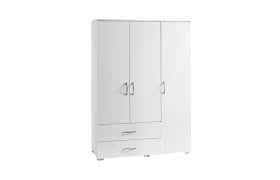 Üç kapılı dışardan iki çekmece görüntüsünde ahşap kaplama kahverengi renkte gardırop ölçüler :eni :1.60 cm yükseklik; Perla 3 Kapili 2 Cekmeceli Dolap Beyaz Ozbay Mobilya