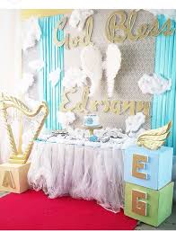 Pin By Quiana Griffin On Baby Shower Angel Baby Shower Heavenly Baby Shower Diy Baby Shower Decorations