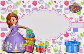 Looking for more letter birthday party sofia transprent png free. Sofia The First Free Printable Invitations Or Photo Frames Oh My Fiesta In English