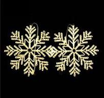 Commercial Christmas 2D LED Lighted Motif Snowflake Rope Lights for L  Outdoor Shop Mall Decoration